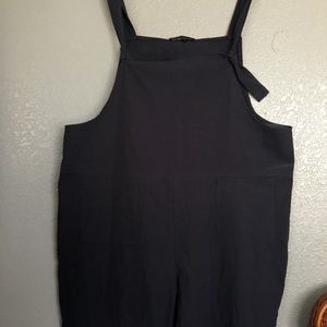 100% cotton navy blue overalls